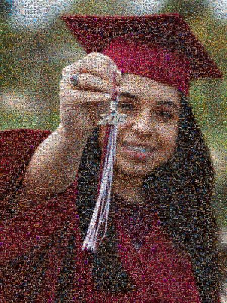 Graduation photo mosaic