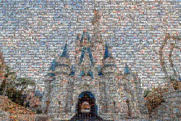 Disney World, Cinderella Castle photo mosaic