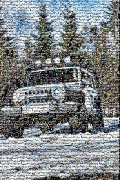 Motor vehicle photo mosaic