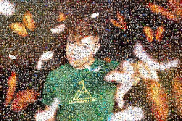 Boy photo mosaic