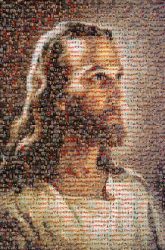 Head of Christ Depiction of Jesus Painting Christ Our Pilot Febis Mother Care Shop Christianity The Faces of Jesus Work of art Image Artist portrait chin facial hair self portrait modern art