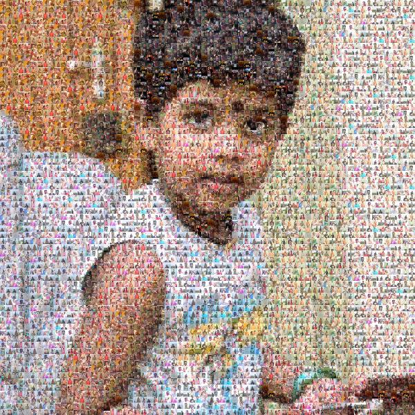 Candid Child photo mosaic