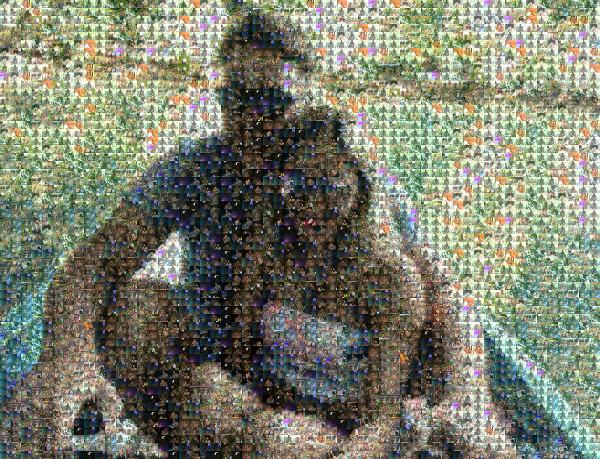 Couple on the Lake photo mosaic
