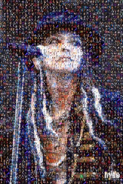 Singer photo mosaic