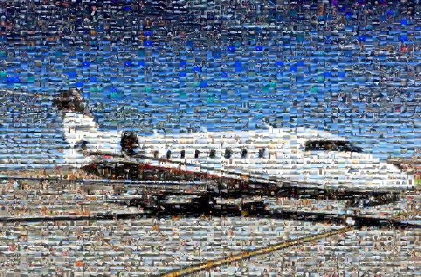 Bombardier Challenger 600 series photo mosaic