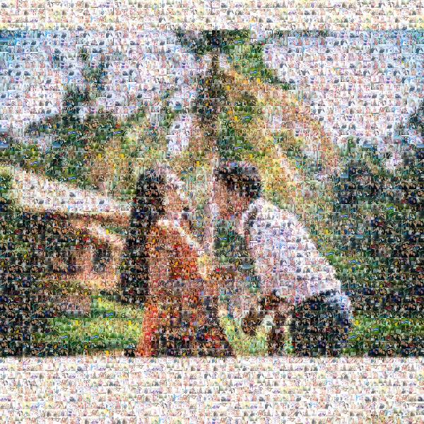 Honeymoon photo mosaic