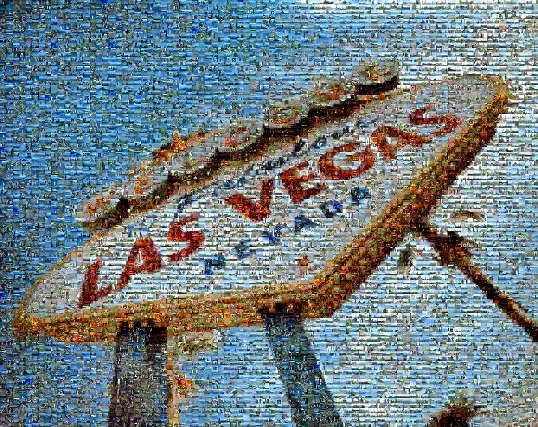 Welcome to Las Vegas photo mosaic