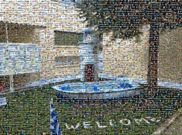 Welcome photo mosaic