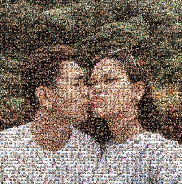 Adorable Couple photo mosaic