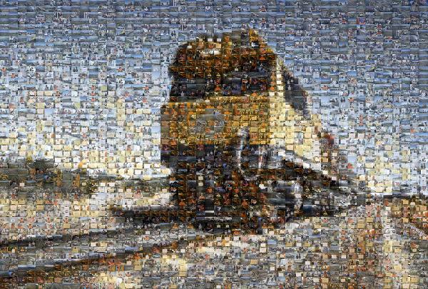 Aurizon Train photo mosaic