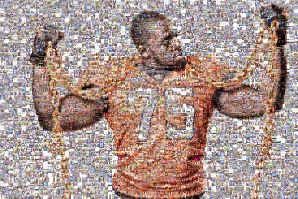 Football Player photo mosaic