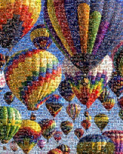 Hot Air Balloons photo mosaic