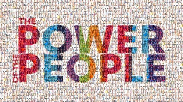 The Power of the People photo mosaic