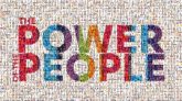 The Power of the People power words text phrases letters bold rainbow community pride people