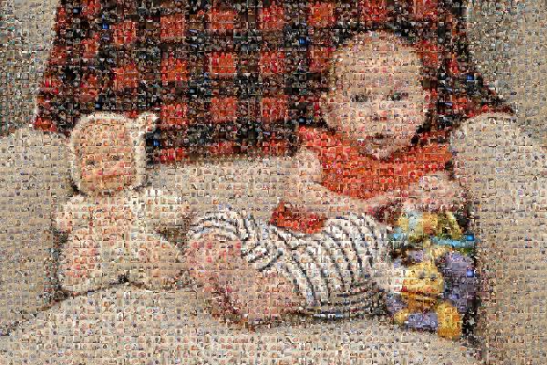 Baby Portrait photo mosaic