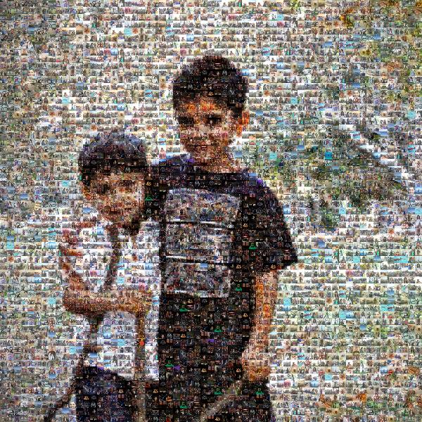 Brothers photo mosaic