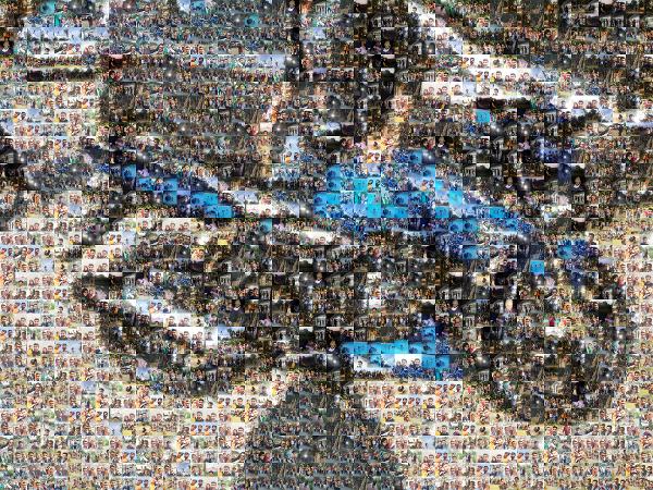 Motorcycle photo mosaic