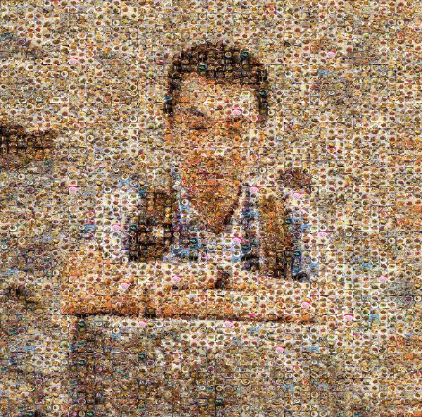 Sitting photo mosaic