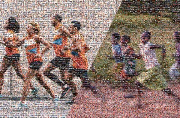 Marathon photo mosaic