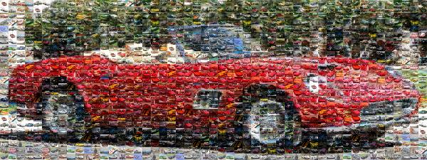 Ferrari photo mosaic