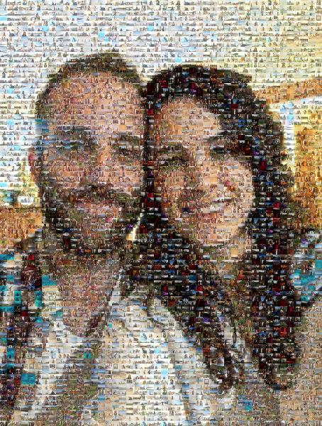 Beard photo mosaic