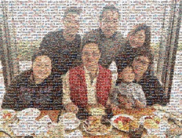 Lunch photo mosaic