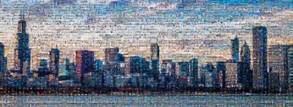 Skyline photo mosaic