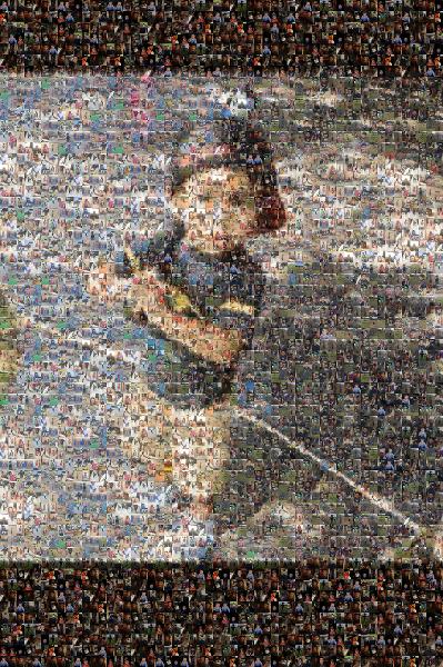 Toddler photo mosaic