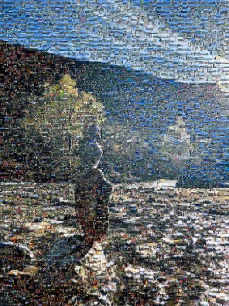 Mount Scenery photo mosaic