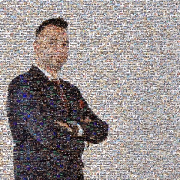 White-collar worker photo mosaic