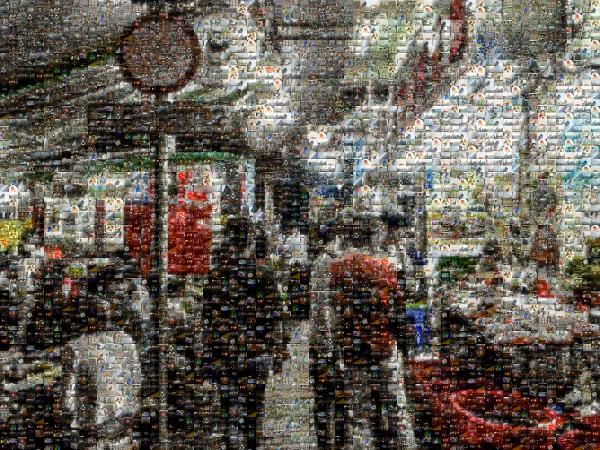 Bazaar photo mosaic