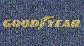 Logo Car Goodyear Tire and Rubber Company Motor Vehicle Tires Font Text Yellow Brand Graphics Banner Electric blue Trademark