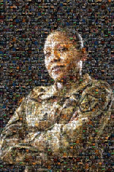 Soldier photo mosaic