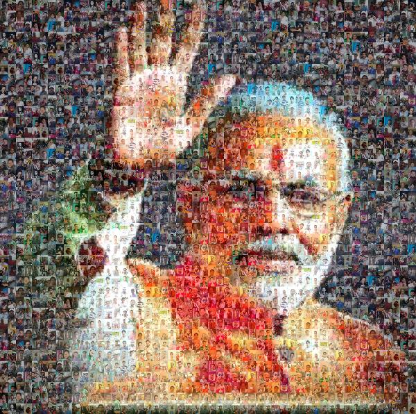 Narendra Modi photo mosaic