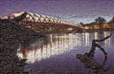 Arch bridge Bridge–tunnel Water Reflection Night Sky Light River Architecture Waterway Tree