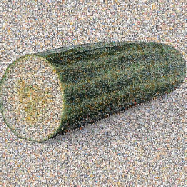 Cucumber photo mosaic