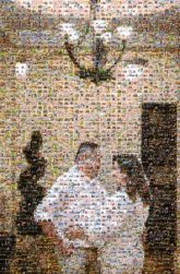 Wedding dress Wedding dress Wedding reception Bridegroom Photograph White Bridal clothing Ceremony Male Lighting Event Happy