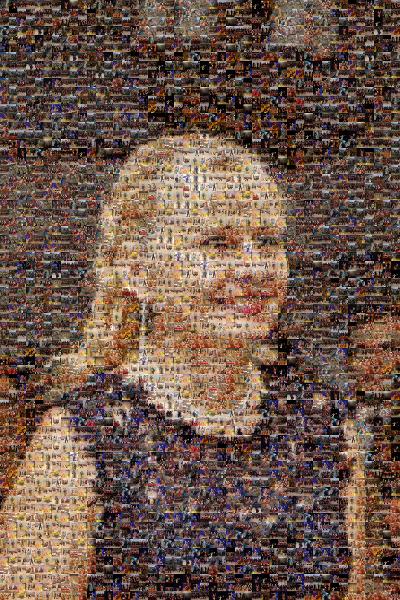 Blond photo mosaic