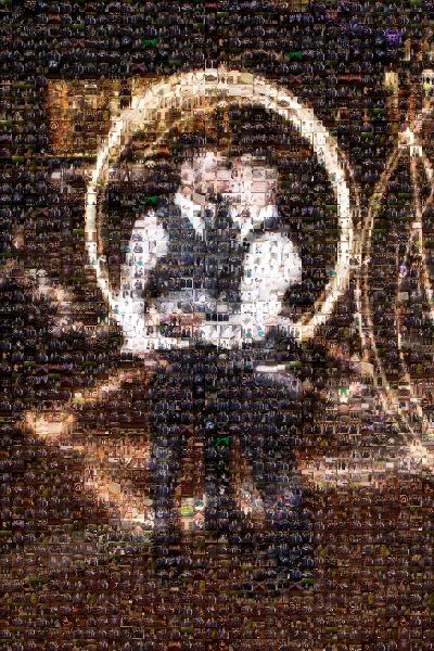 Bridegroom photo mosaic