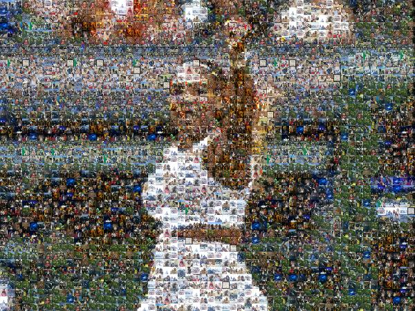 Serena Williams photo mosaic