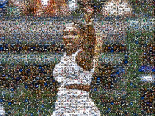 Serena Williams photo mosaic