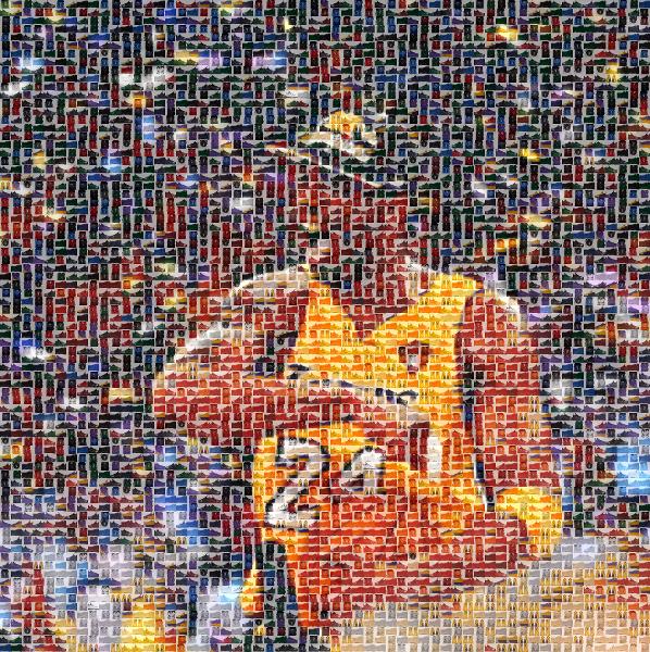 Los Angeles Lakers photo mosaic