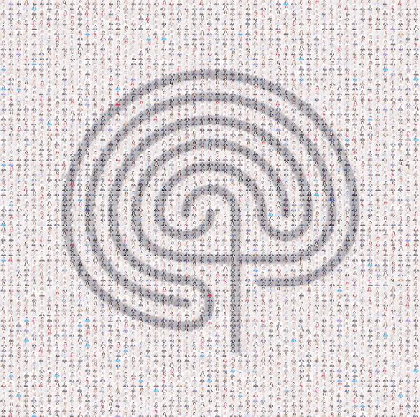 Labyrinth photo mosaic