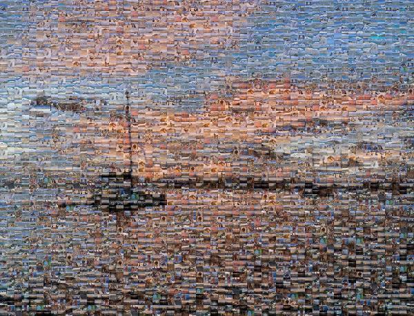 Ocean photo mosaic