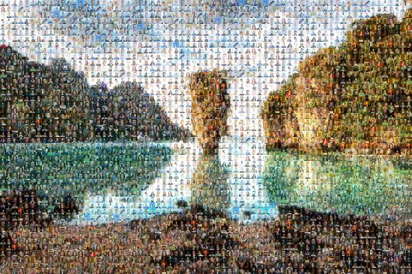 Ko Tapu (James Bond Island) photo mosaic