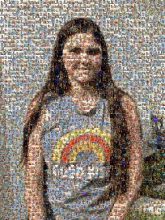 Long hair Long hair Hair coloring Hair T-shirt Smile Top Neck Lace wig Black hair