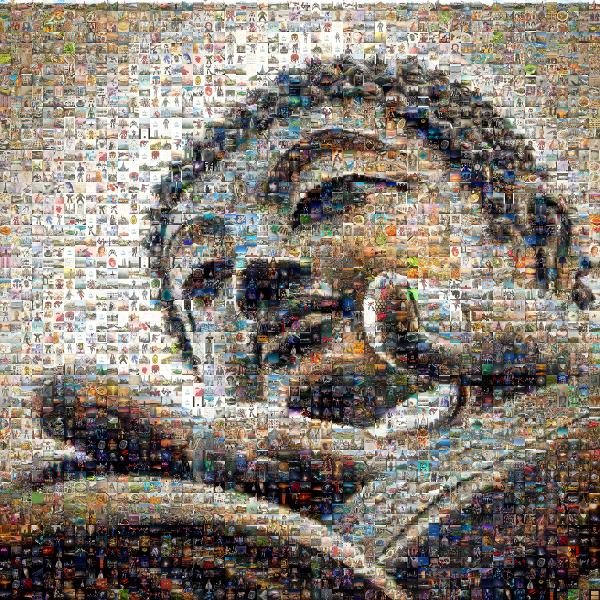 Tian Tan Buddha photo mosaic