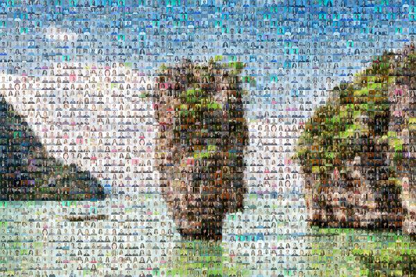 James Bond Island photo mosaic