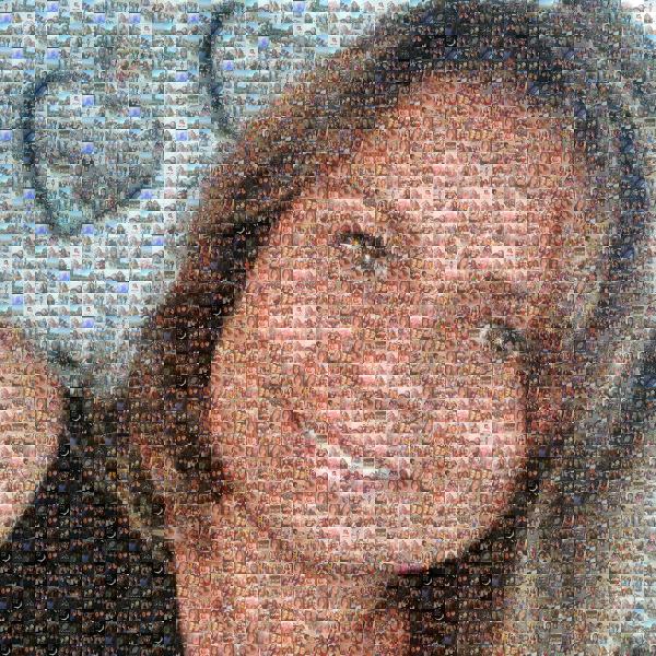 Eyelash photo mosaic