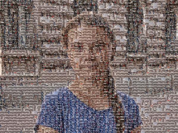 Greta Thunberg photo mosaic